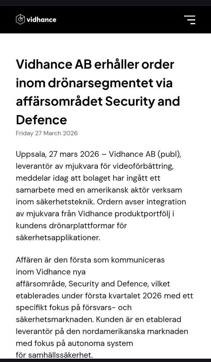 kulingold's tweet photo. Vidhance $VIDH 👀 https://t.co/CovkgtwYyj