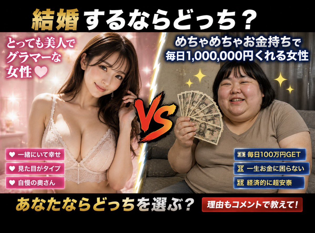 究極の選択 tweet media