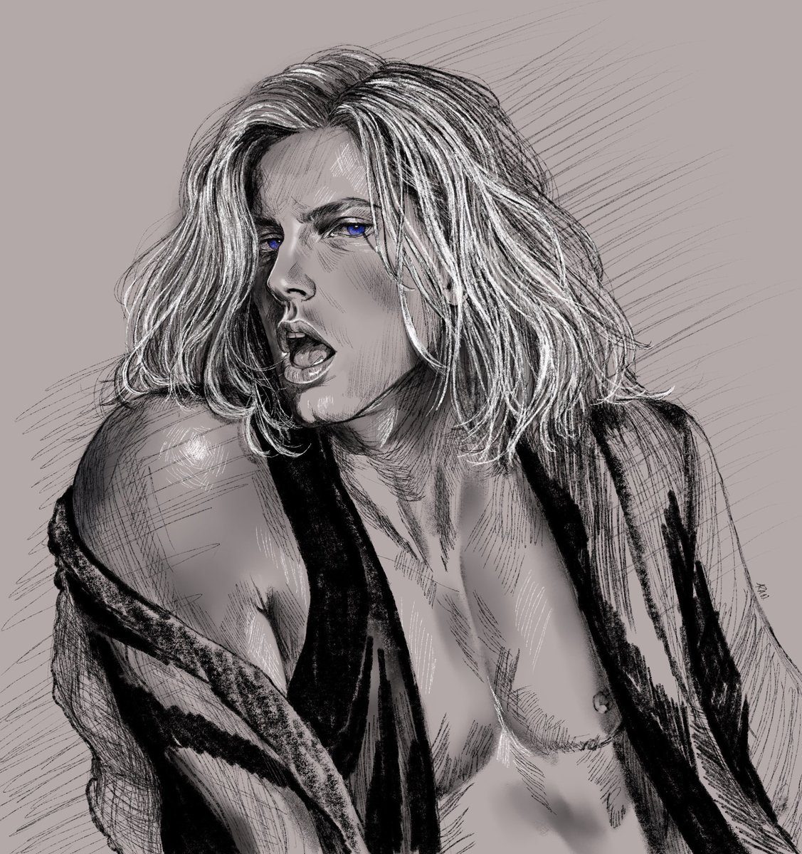 ranymphs's tweet photo. More progress pictures - this hair has given me multiple crashouts 🤣

#lestatdelioncourt #lestatfanart #iwav #interviewwithavampire https://t.co/jQ7nRS4PHB