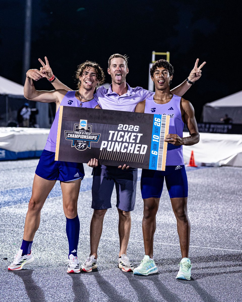 HPUTrack's tweet photo. Teammates 🤝 Roommates 🤝 Eugene Bound

#GoHPU x #DefendTheTeam https://t.co/6VdAalNUgZ