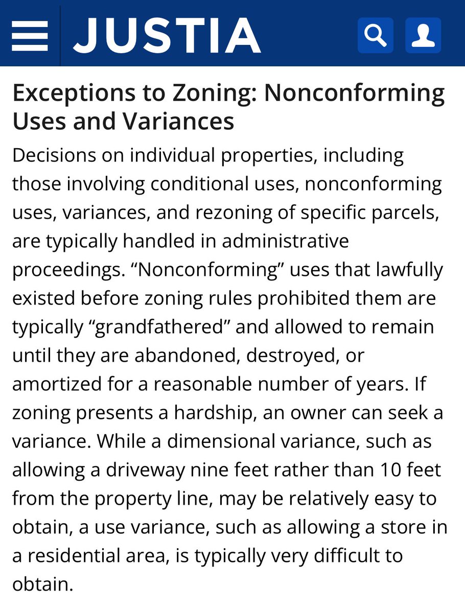 GrandfatheredZoning Or “lawful nonconforming use,” allows a