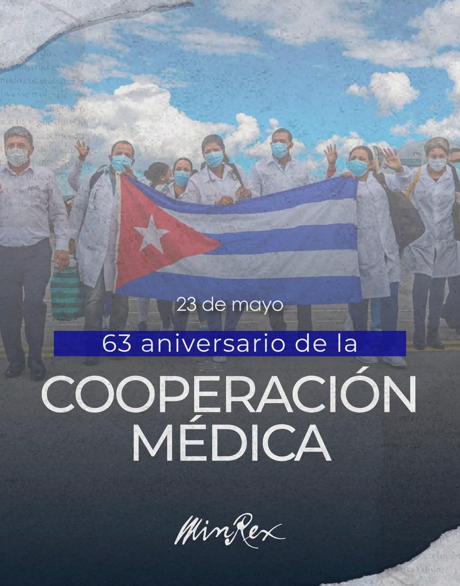 CaridadPoey's tweet photo. 🇨🇺 Hace 63 años, #Cuba enviaba su primera brigada médica Argelia.

Hoy, a pesar de las campañas difamatorias del imperialismo en contra de la cooperación médica cubana, ese legado sigue vivo.
# MatancerosEnVictoria 
#TenemosMemoria https://t.co/6ZKKIIFgFo