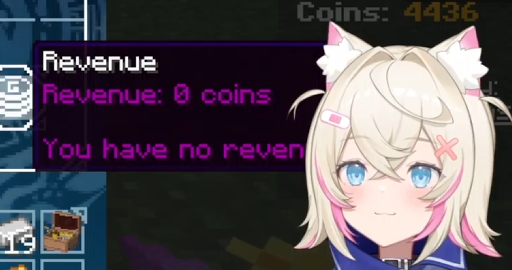 noshichama's tweet photo. she is unamused by her revenue https://t.co/lFHPxBRnkQ