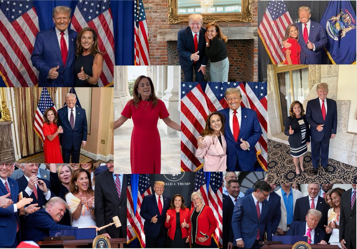 akim_eckert's tweet photo. @factpostnews FYI - that's #MI09 Republican part-time Congresswoman & GOP Chairperson @RepLisaMcClain giving Trump's signing of the BBB ๐๐
Lisa was raised in a affluent white family and is oblivious to the needs of her constituents - especially the kids, the seniors and the farmers.
#WeVote https://t.co/6hooMkArNK