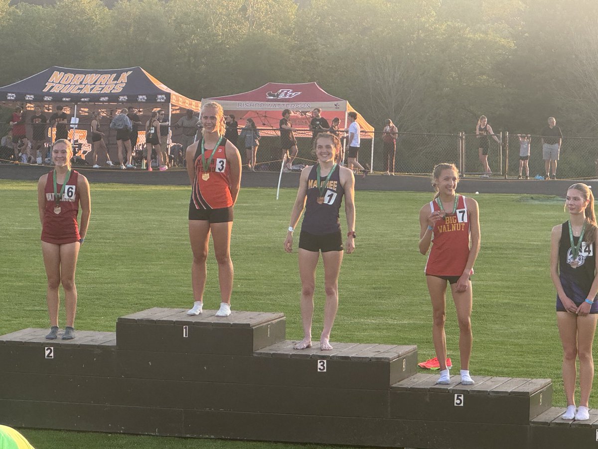 MaumeeTrack's tweet photo. Teagan Kennedy qualified for the state meet with a 3rd place finish in the 3200 meter run.She is headed to Columbus next weekend https://t.co/tDDqh3h19G