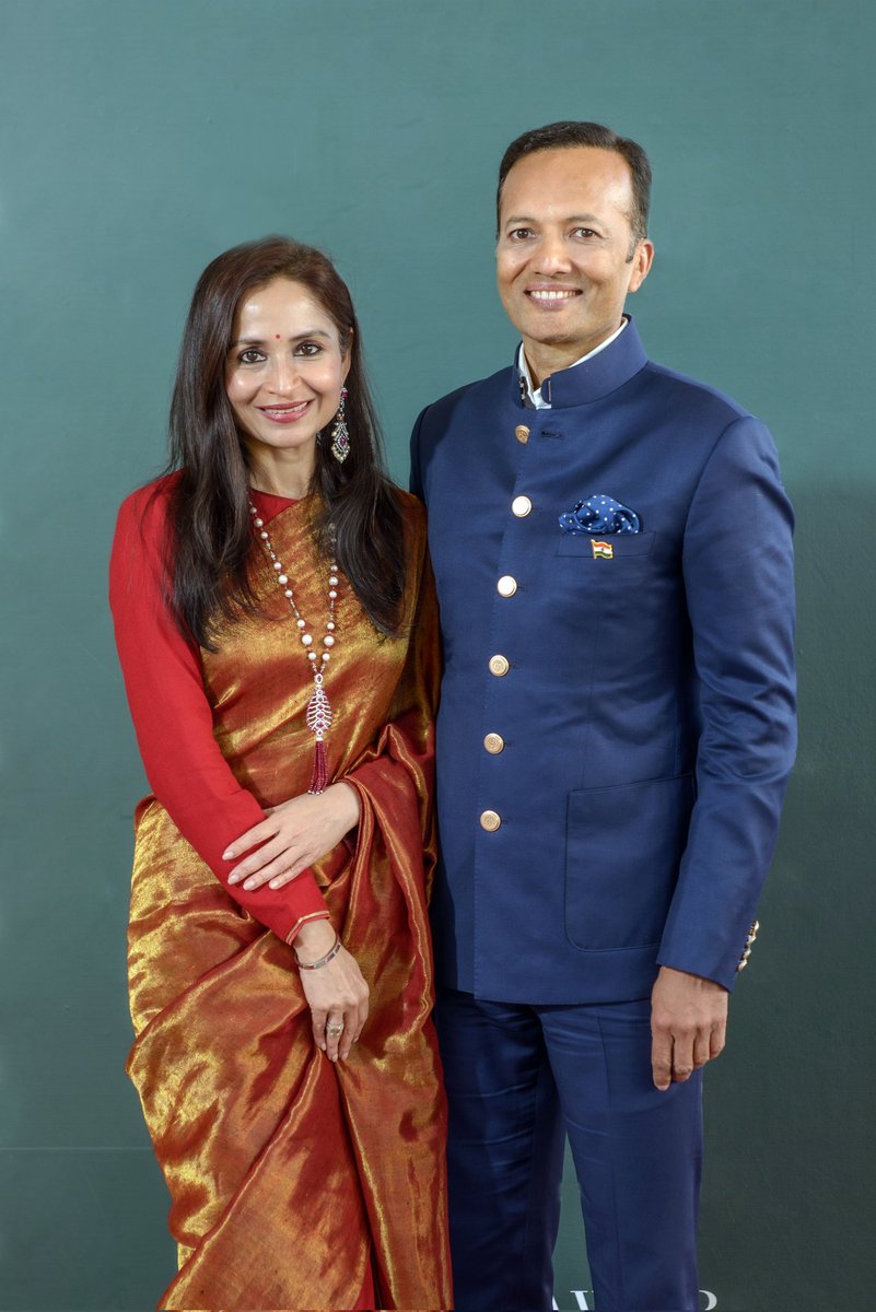 MPNaveenJindal's tweet photo. Happy anniversary @ShalluJindal_! 

Countless moments of partnership, friendship and a shared journey that has given us more than I could have ever imagined. Through every high and every challenge, you have been the constant. 

Grateful for your love, your strength and for being the heart of our family. Here's to many more years together 🤗 ♥️