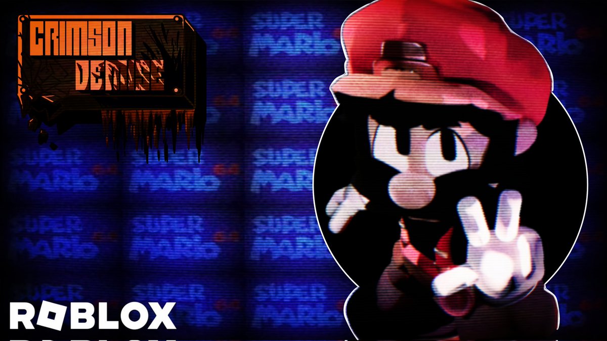 fella_weird's tweet photo. Crimson Demise Promotional Art | Coming Soon | #CrimsonDemise #Mario #Horrorbrew #roblox #robloxdev #robloxstudios https://t.co/a9V1S483RY