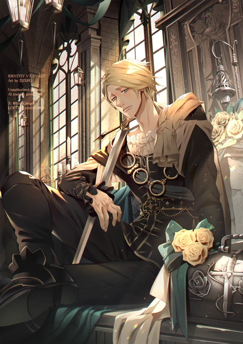 今年も参加させていただきました。 よろしくお願いします! #第五人格 #IdentityV8周年イラコンFA