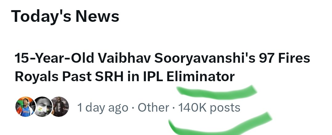 InvestorsParty's tweet photo. This is just insane.🔥🔖

140K X - Post. 🔥

#Vaibhav #Suryavanshi https://t.co/GboeOsvATB