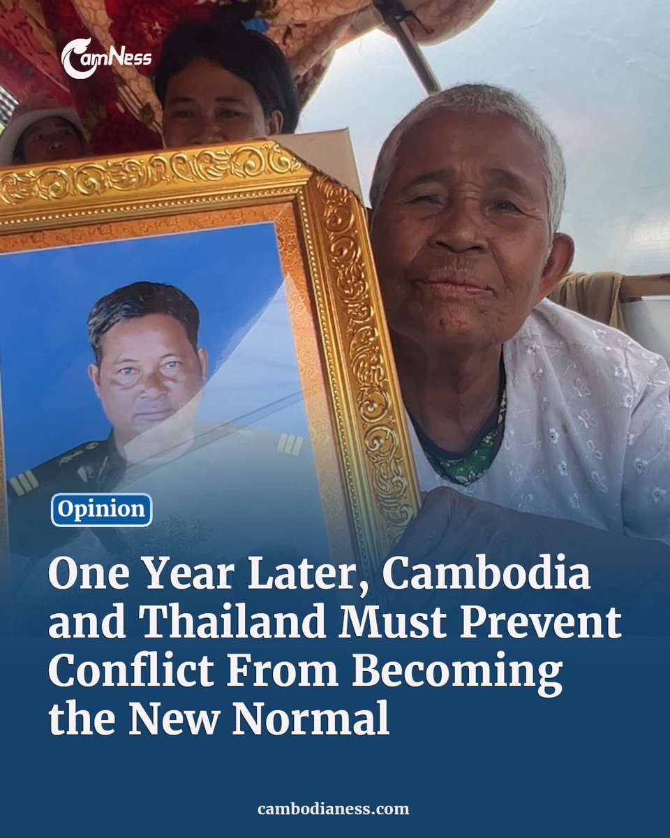 UngChamroeun's tweet photo. It has almost been a year since Cambodian and Thai troops first exchanged gunfire in the Emerald Triangle, a remote border area shared with Laos, triggering the worst crisis between the two neighbors in more than a decade.

https://t.co/9xFPqOHtsL https://t.co/2X814pkew1