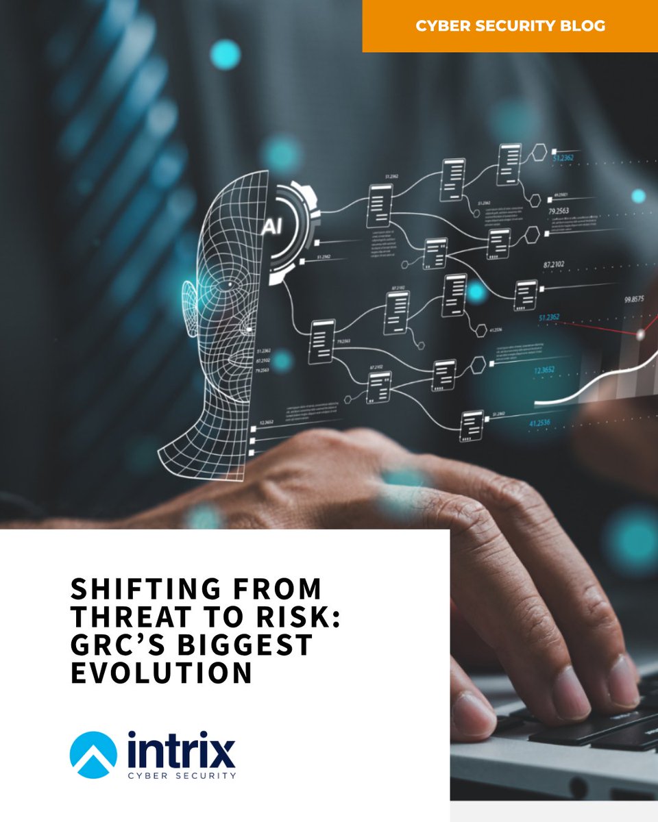 CyberIntrix's tweet photo. Cybersecurity is shifting from threat-focused defence to business risk management.

As boards demand clearer risk visibility, GRC is becoming a critical part of business strategy, not just compliance.

Read: https://t.co/h24ovKtfTP https://t.co/fwyu3fwzsU