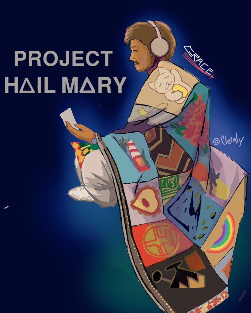 Cleinly_'s tweet photo. My comfort movie #projecthailmary #fanartㅤㅤㅤㅤ https://t.co/BE4F0uDNe5