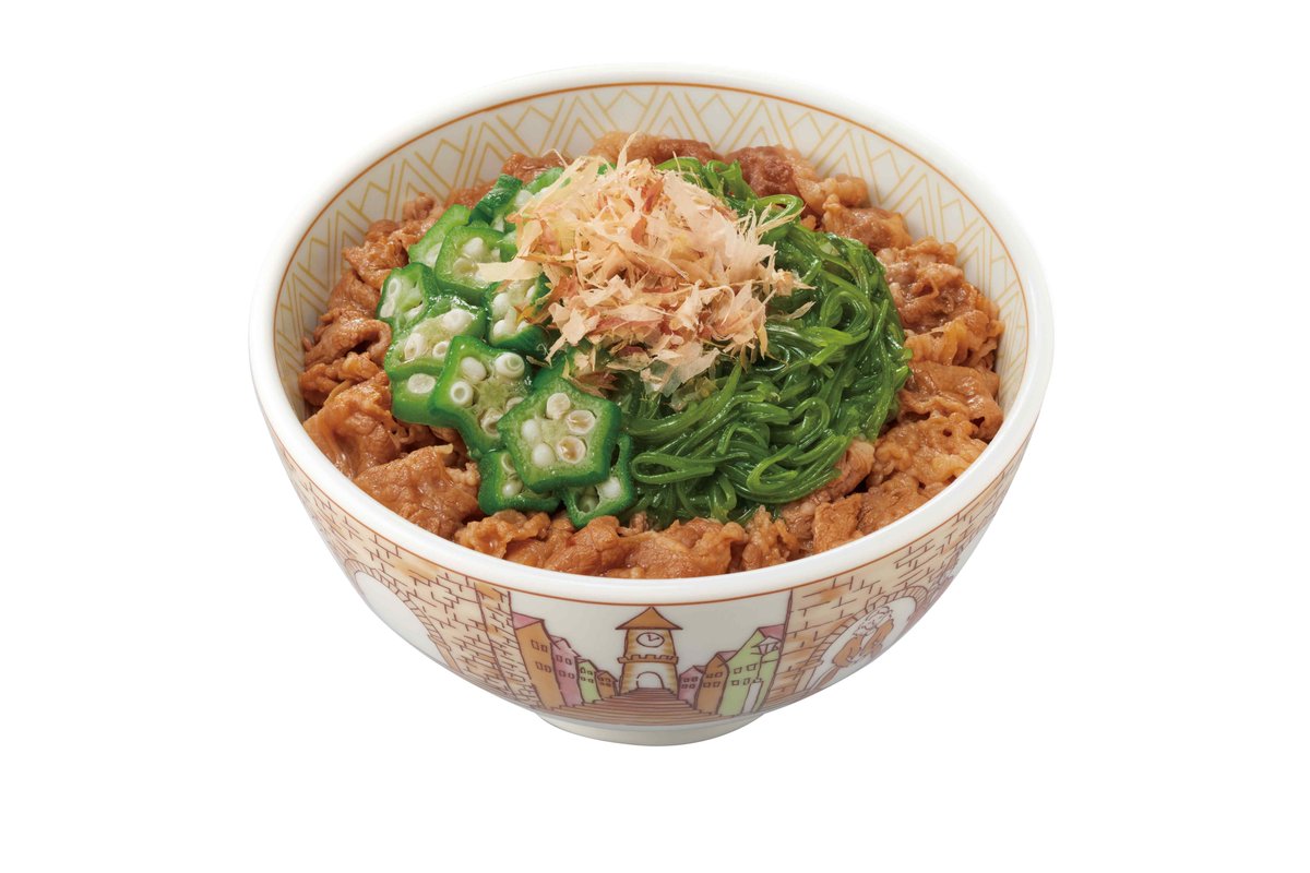 SyokkenLab's tweet photo. 今年もすき家の「めかぶオクラ牛丼」の季節がやってきた‼
めかぶオクラで食物繊維プラス✨
美味しく栄養補給☺

食物繊維について詳しくはこちら👇
https://t.co/vKTO1ABsD6

オクラについてはこちら👇
https://t.co/K1YucAeqax https://t.co/zXlk6RW7HB