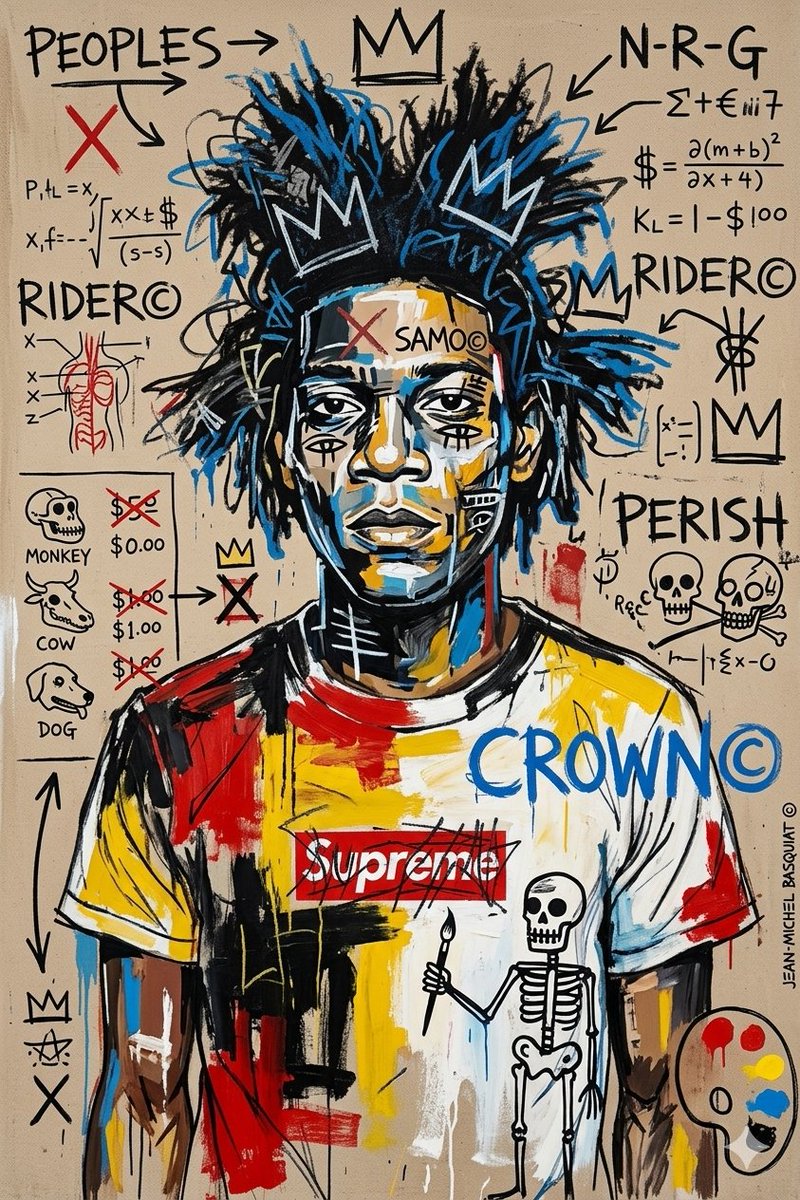 Krease701's tweet photo. Basquiat reimagined in my eyes. https://t.co/WueM3wUVa6