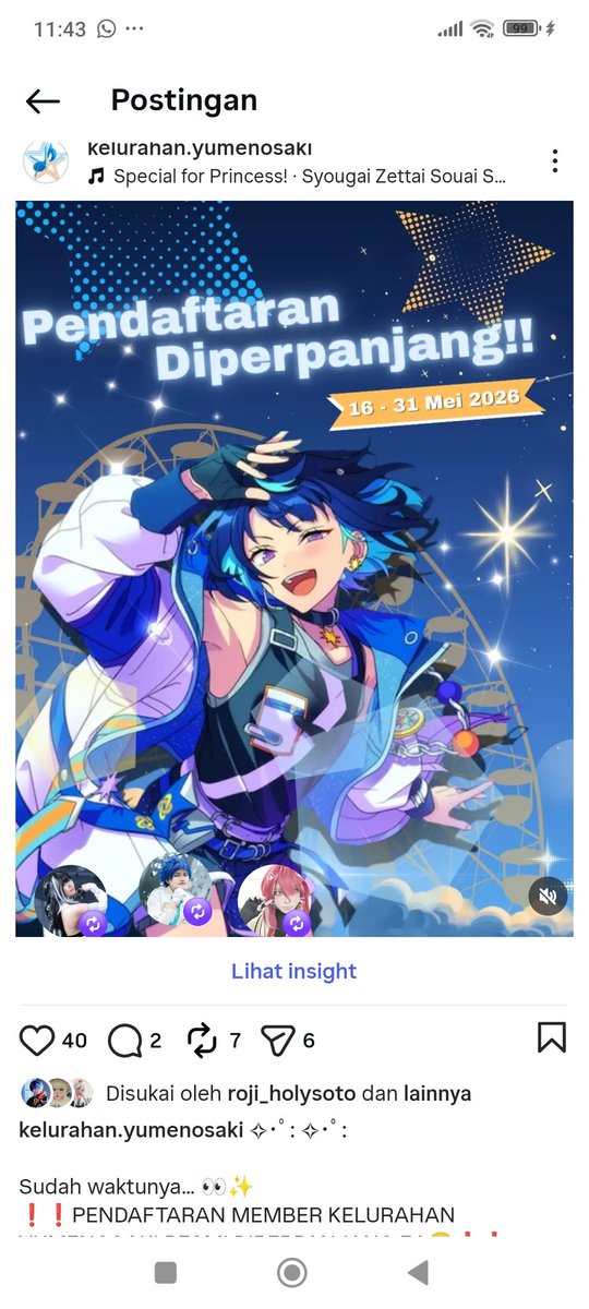 aerynnie_'s tweet photo. Omg non oomf hit tweet, fyi yang buat post sanbaka pusdima ini member Kelurahan Yumenosaki heheh 😳
Enstarries Samarinda dan sekitarnya this is a sign sudah saatnya bergabung ke komun kita 😋✨✊ mari melebarkan per-enstars an Kaltim YUKK
https://t.co/F6L6x8Dybi https://t.co/6FcgsxmdNI