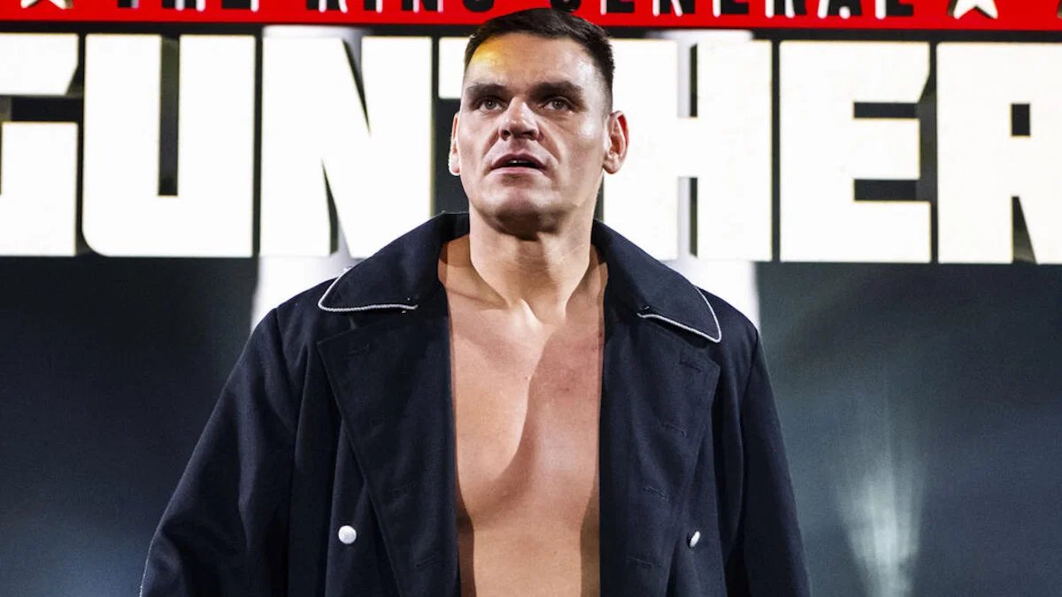WrestleTalk_TV's tweet photo. GUNTHER names his all-time dream WrestleMania main event opponents 🔥🔥

- Kurt Angle
- Eddie Guerrero
- Shawn Michaels
- Daniel Bryan
- The Undertaker

(No-Contest Wrestling) https://t.co/9zMZG4YuYG