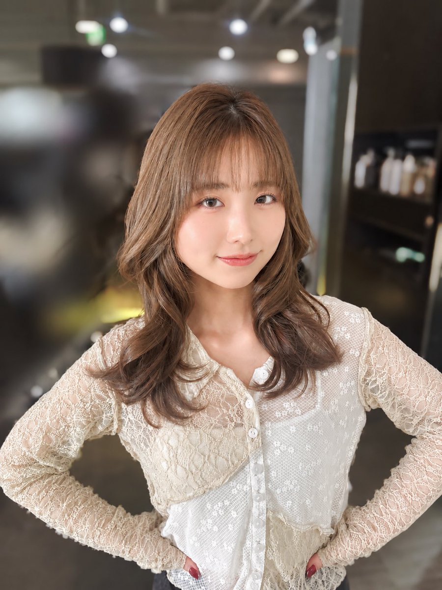 dadadadankan's tweet photo. 三宅美羽さん初めましてでした！

レイヤーを少し入れてヘーゼルベージュに染めています

またいつでもお越しください🙇‍♂️ https://t.co/NqY0byDLNA