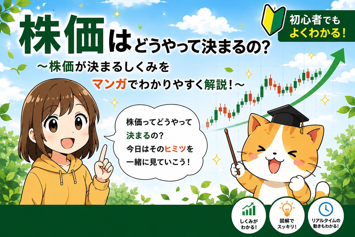 tosioff's tweet photo. 個別株投資を始めて約2年
学んだことをAIにマンガ化してもらった
自分への記録として投稿

⭐︎投資初心者の記録（1/3）
#投資初心者
#株式投資
#図解
#漫画でわかる
#NISA https://t.co/r1sNpAjBE2