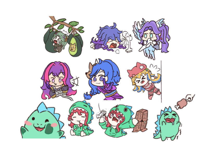 SilverShimo's tweet photo. I have finally have a night of solace catching up with these $3 Doodles. I wanted to share the progress more often but I kept getting commission requests.  The offer and sale are still up on VGen. https://t.co/RiI8wpOlUA