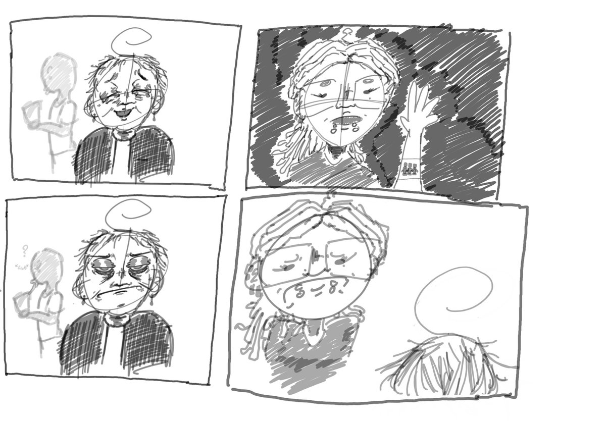 gabidabbi's tweet photo. i don’t really post my art but i think i should so here’s a rough draft of a rough draft for a comic https://t.co/z38CWzb6UR