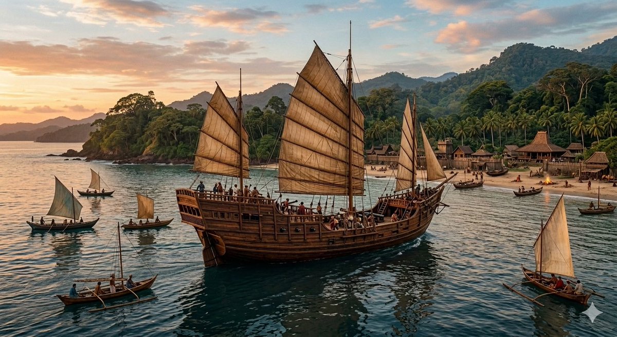 HastoSuprayogo's tweet photo. Testimoni menarik dari pelaut dan Raja Portugis di abad 16 tentang keberadaan peta komprehensif yang digunakan pelaut-pelaut Jawa di Nusantara jauh sebelum era kolonial.

Kapal-kapal Jawa disebut memanfaatkan peta dan kompas dan Portugis mengambil pengetahuan itu di Malaka. https://t.co/yvuYoXoWBI