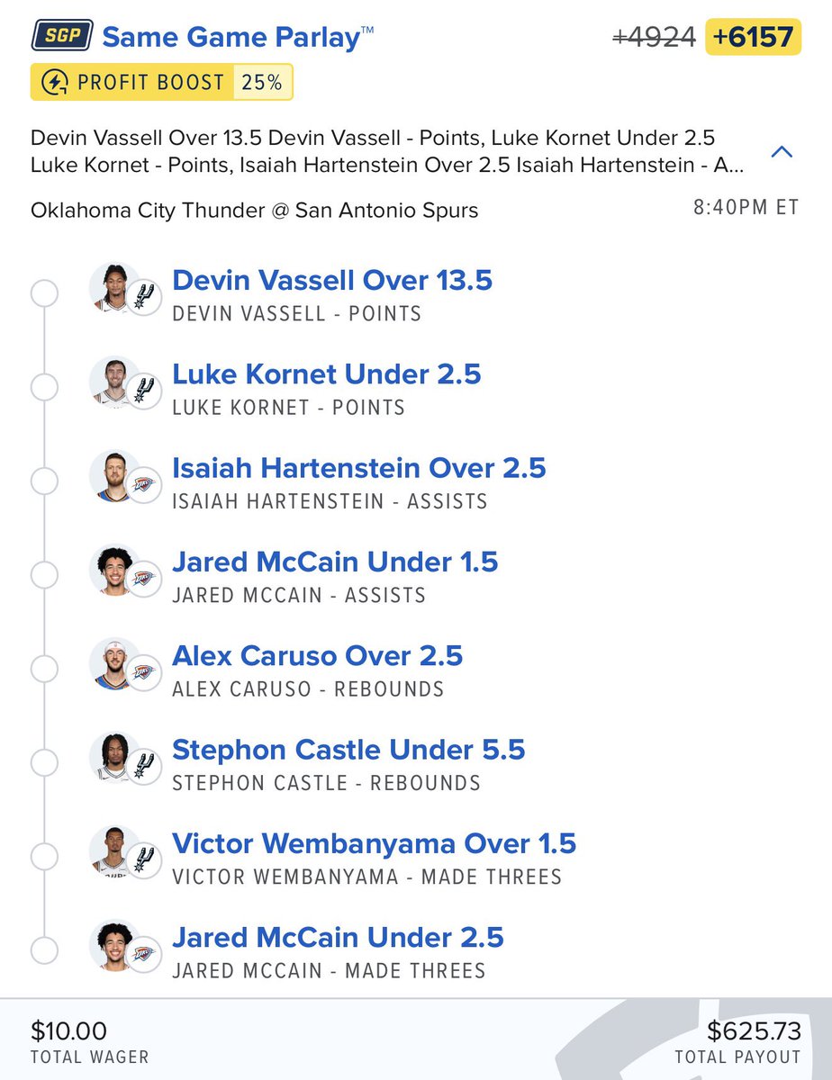 Nate's Algo Picks tweet media