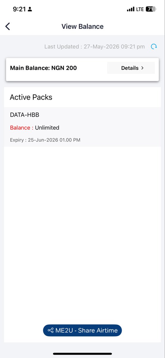 codecps's tweet photo. @AirtelNigeria I still have active unlimited data plan, the data is not working https://t.co/ouaOz2v2xp