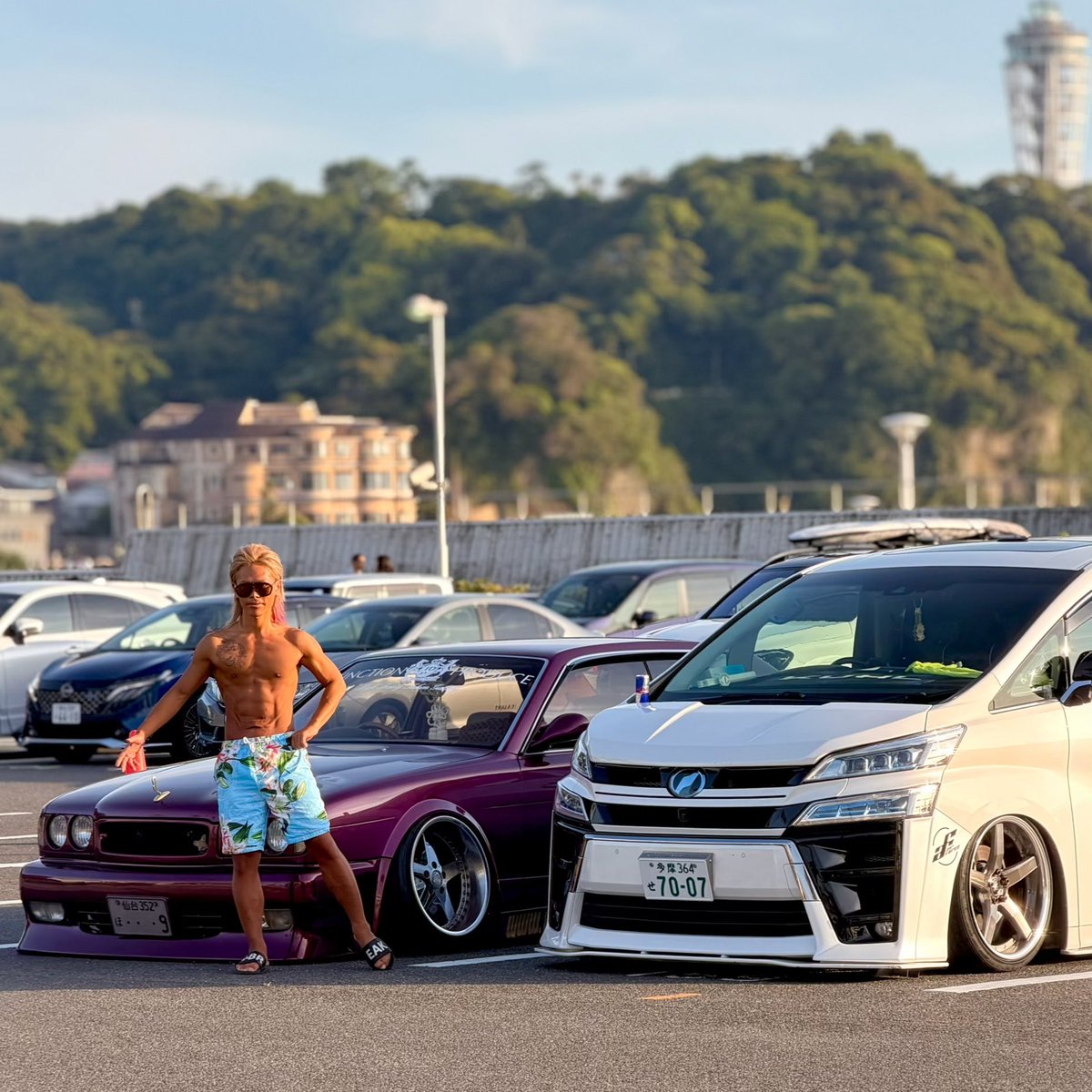 kstsJzx100's tweet photo. 長い襟足は俺のエアロパーツ
カーメイクもボディメイクも出るとこ出てスタイリッシュに

フルエアロ組んでからこそ車作りは、より深みへ
張り出しエアロはチャラさも悪さも両立する。

https://t.co/IN0r59ZKnm

#vipcar #y32
#cedric #ギャル男
#junctionproduce https://t.co/MH621ikSU3