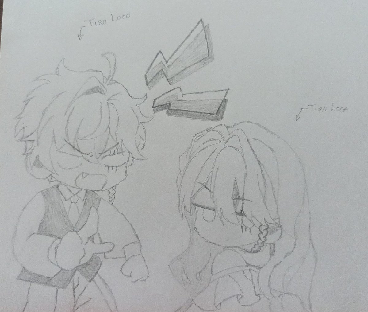 Morgana_life009's tweet photo. Wuenasss he vuelto con un dibujito de @TiroLocoVEVO y @TiroLocaVR. Acá tiro esta como dándole instrucciones (y tipo regañando ) a tirita para cuando le toque colaborar con cap jsjsjsj https://t.co/IOPVRub1sy