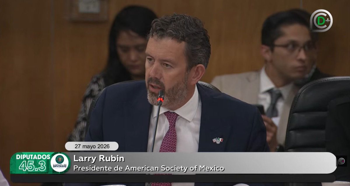 amsocmx's tweet photo. 🇺🇸🤝🇲🇽 Our President, Larry Rubin, participated in the installation session of the Special Commission for the Monitoring of the USMCA at the Chamber of Deputies.

At American Society of Mexico, we reaffirm our commitment to the American community in Mexico and to the companies that drive employment and investment in both countries. 
During the meeting, the importance of strengthening the bilateral relationship between Mexico and the United States was highlighted, as well as advancing key issues such as trade, security, migration, and steel and aluminum tariffs. In addition, it was emphasized that the USMCA continues to be a fundamental tool for North America’s competitiveness.

----------------------
🇺🇸🤝🇲🇽 Nuestro presidente, @lrubin, participó en la sesión de instalación de la Comisión Especial para el Seguimiento al T-MEC en la Cámara de Diputados. Desde American Society of Mexico reafirmamos nuestro compromiso con la comunidad estadounidense en México y con las empresas que impulsan empleo e inversión en ambos países. 
Durante el encuentro se destacó la importancia de fortalecer la relación bilateral entre México y Estados Unidos, así como avanzar en temas clave como comercio, seguridad, migración y tarifas al acero y aluminio. Además, se subrayó que el T-MEC continúa siendo una herramienta fundamental para la competitividad de Norteamérica.

#USMCA #TMEC #MexicoUSRelations #NorthAmerica #DiálogoYCooperación