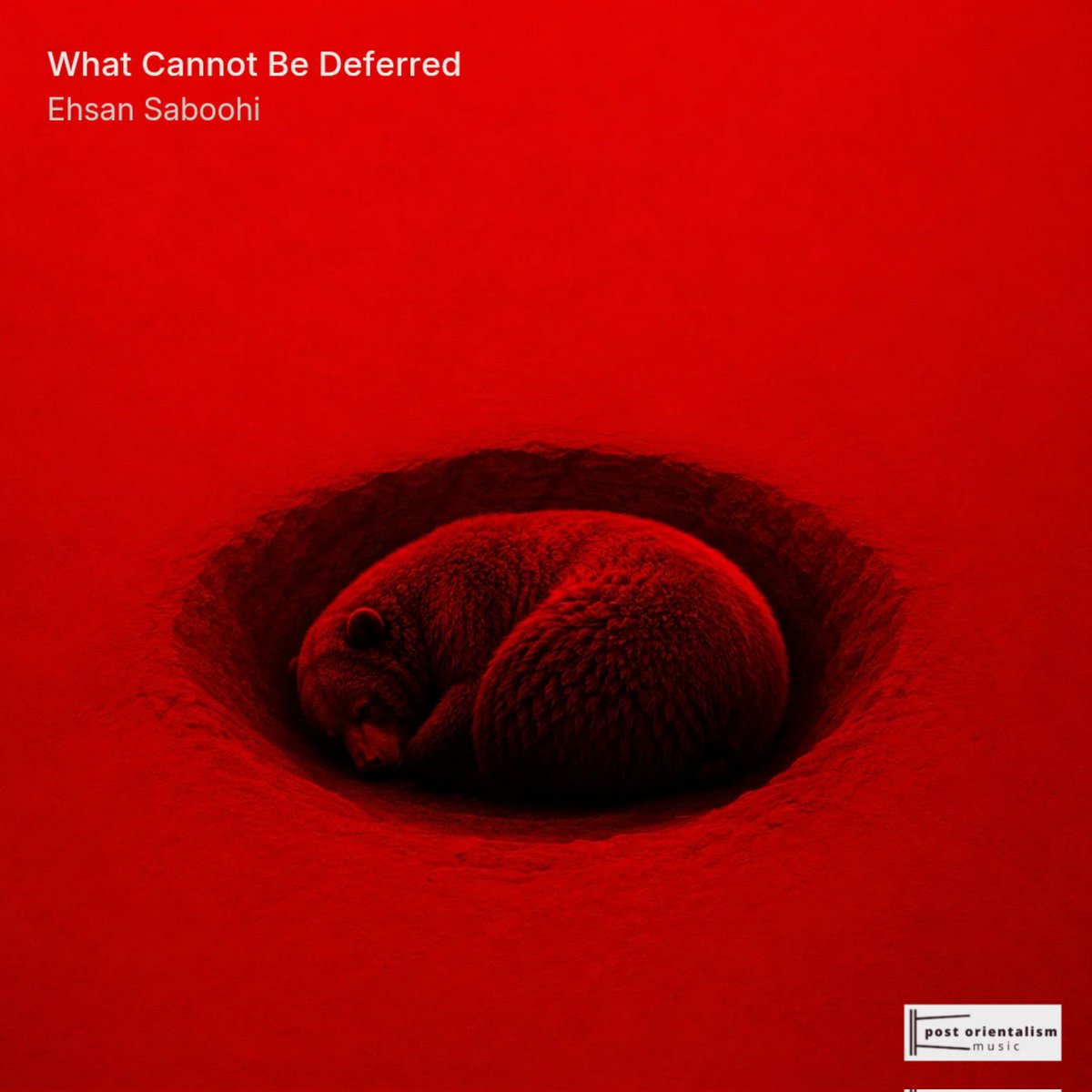 PostOrientalism's tweet photo. What Cannot Be Deferred — Ehsan Saboohi

The first issue of a ten-part collection of music and essays is now available on Bandcamp. Created in Tehran in 2026, the work reflects on the material conditions of thought, suffering, and form.

Link: https://t.co/LJe74NyGSK https://t.co/CWs5vjNo50