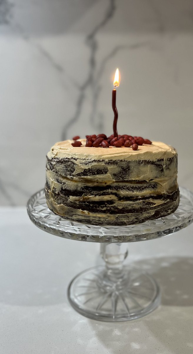 gastrominogue's tweet photo. 💎 Happy Birthday #KylieMinogue ! ❤️
🎂
Devils Food Cake with Dolce de Leche filling & Peanut Buttercream. Garnished with Australian Red Peanuts.
🎉
This is the fourth birthday cake in what I’m now calling the ‘Tension Series’. This series began in 2023 with the beating #Padam Heart, then the ‘Cherry On Top Of The Cake’ Gateau.
💃🏼
Last year saw the MSG New York Cheesecake, and this year we reference the iconic #Barbie doll - originally created by Ruth Handler, with flavours inspired by the American #BabyRuth Chocolate Bar.