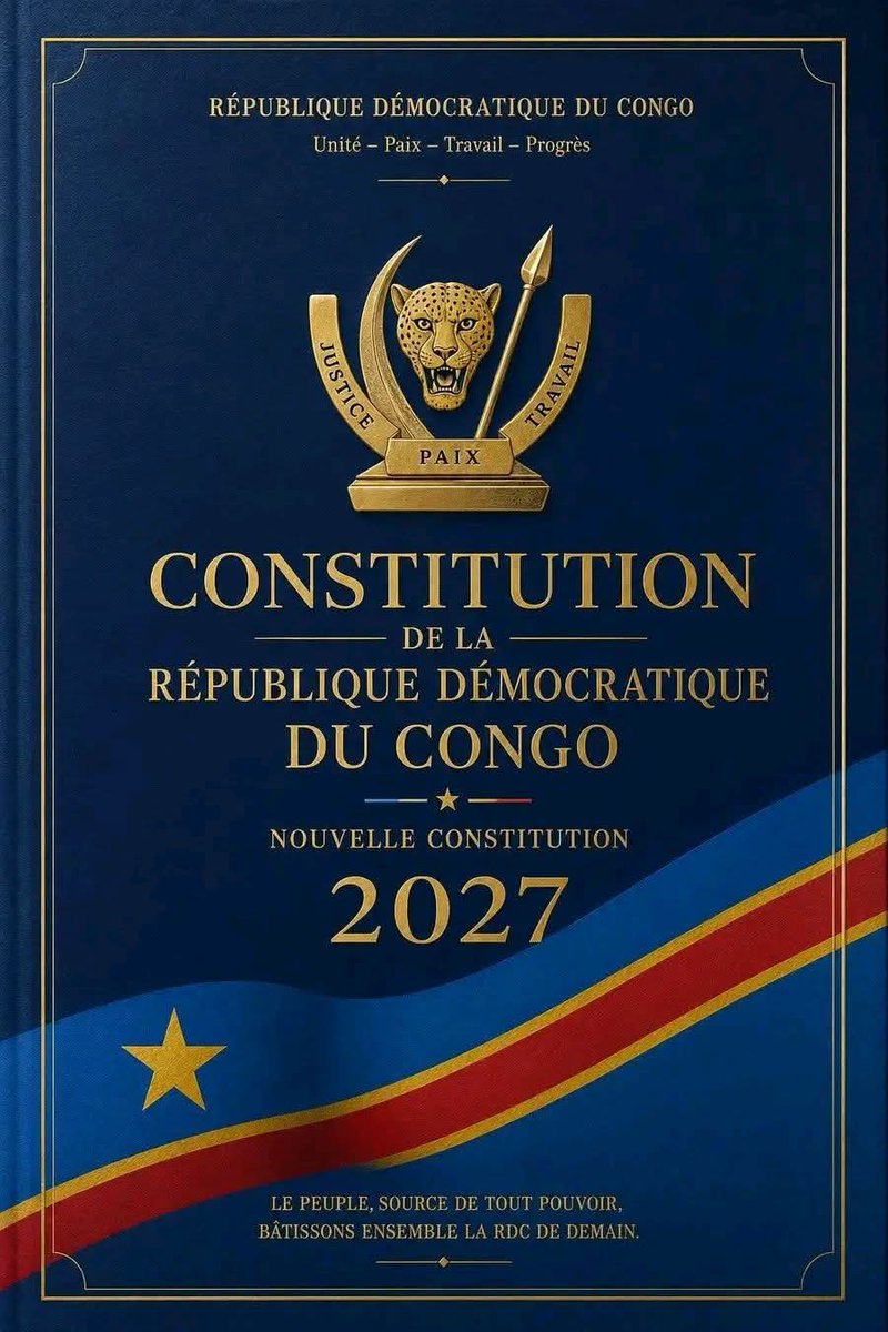 icmong's tweet photo. RACHETONS LA RÉPUBLIQUE DÉMOCRATIQUE DU CONGO 
Le moment est venu de se passer d'une constitution compromis entre les agresseurs et imposée au peuple congolais pour le regir à leur dépend la RDC - à une constitution de souveraineté et de résilience https://t.co/hFb6LcoxYD