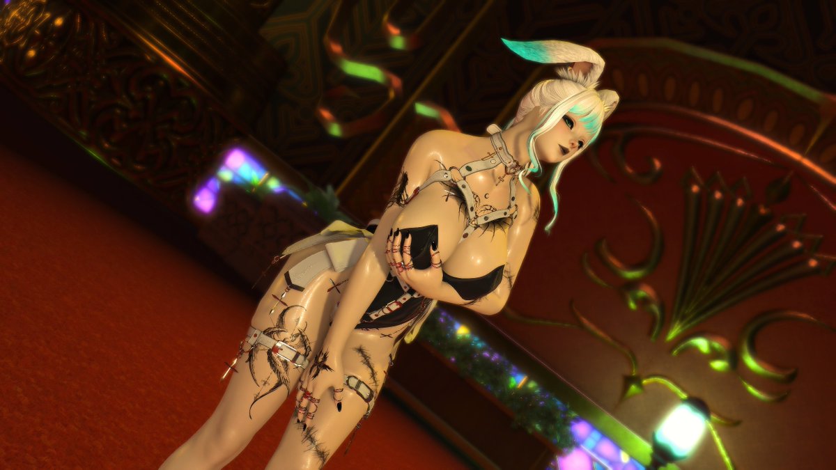 GinaRoseFFXIV's tweet photo. New bunny outfit at work and they asked for promotional pics...would you visit a casino with this bunny working at it ? 
#ffxiv #ffxivlewd #ffxivnsfw #gpose #gposernsfw #nsfw #viera #balmung #Healerslut https://t.co/oZF3awBTNV