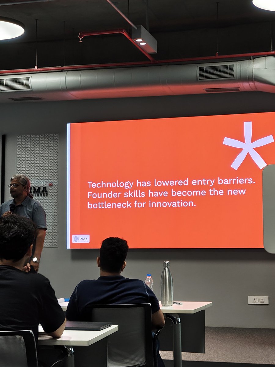 Aakash_jais03's tweet photo. day-3 @IIMAVentures

> started the day with the kickoff of the “6 days · 12 sectors” sprint exploring some of the most important sectors shaping the next decade of innovation in India.

> Had an insightful session by @ankursinha on how AI is reshaping both B2B and B2C businesses, completely changing the traditional product development lifecycle..

> Later got exposed to the space-tech track, followed by a rapid 30-minute ideation + build exercise where teams were randomly formed and had to pitch directly to sector experts

> Ended the day with some amazing mentoring and conversations with @mattern_patch,  @manas_hq, @adhwantmishra and @Sreshtha855

> Wrapped up the night walking through the streets of Ahmedabad and trying some incredible street food