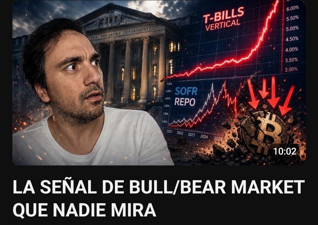 ChristianNH21's tweet photo. Han ignorando nuestro contenido, porque no mencionaba que quizá Bitcoin volvía a 85K o 90K o 100K pronto y con ello altcoins subirían, mientras hemos estado pillando buenas oportunidades de inversión en energía o AI hardware en los últimos meses.
El fin del RRP (el QE oculto) en octubre marcó el fin del bull market de Bitcoin, y desde entonces los settletment days y anti settletment days han marcado el ritmo exacto (no se ven todos en la imagen) asíque nuestro canal ha ido trayendo tops y bottoms, sin estar mirando resistencias, ni donde están los soportes... directamente esto nos ha marcado suelos y techos, mientras otros solo ven el M2 subir y ya por eso arriba solo. En el vídeo de "Lo usan" dimos una idea de a donde podría ir si la liquidez se seca realmente antes de que Warsh haga nada, espero lo vieran. 
Y en el vídeo de la señal de bull/bear que por ahora es para miembros hablamos de esa misma liquidez y lo que nos dice el QRA que en julio de 2025 os dije que sería más importante que el FOMC.
  Está para miembros porque no puedo hacer todo gratis igual que vuestro trabajo seguro no esperáis hacerlo gratis y así compenso a los que se vuelcan con el canal al máximo y porque no ha ha ido ese apoyo que pedía en forma de likes a los vídeos diarios, para apoyar un trabajo gratis.

Y en los últimos 2 videos subidos o así avisamos de trampa más estando en settletment.

A pesar del gran trabajo demostrado en relación con la liquidez en estos años, no llamamos la atención, nadie ha mencionado los settletment days nuestros y dando crédito, y lo que voy viendo es que algunos "compañeros" me han bloqueado en X, vaya será que molestamos con nuestra info y educación...

Nos vemos luego por el canal and stay calm