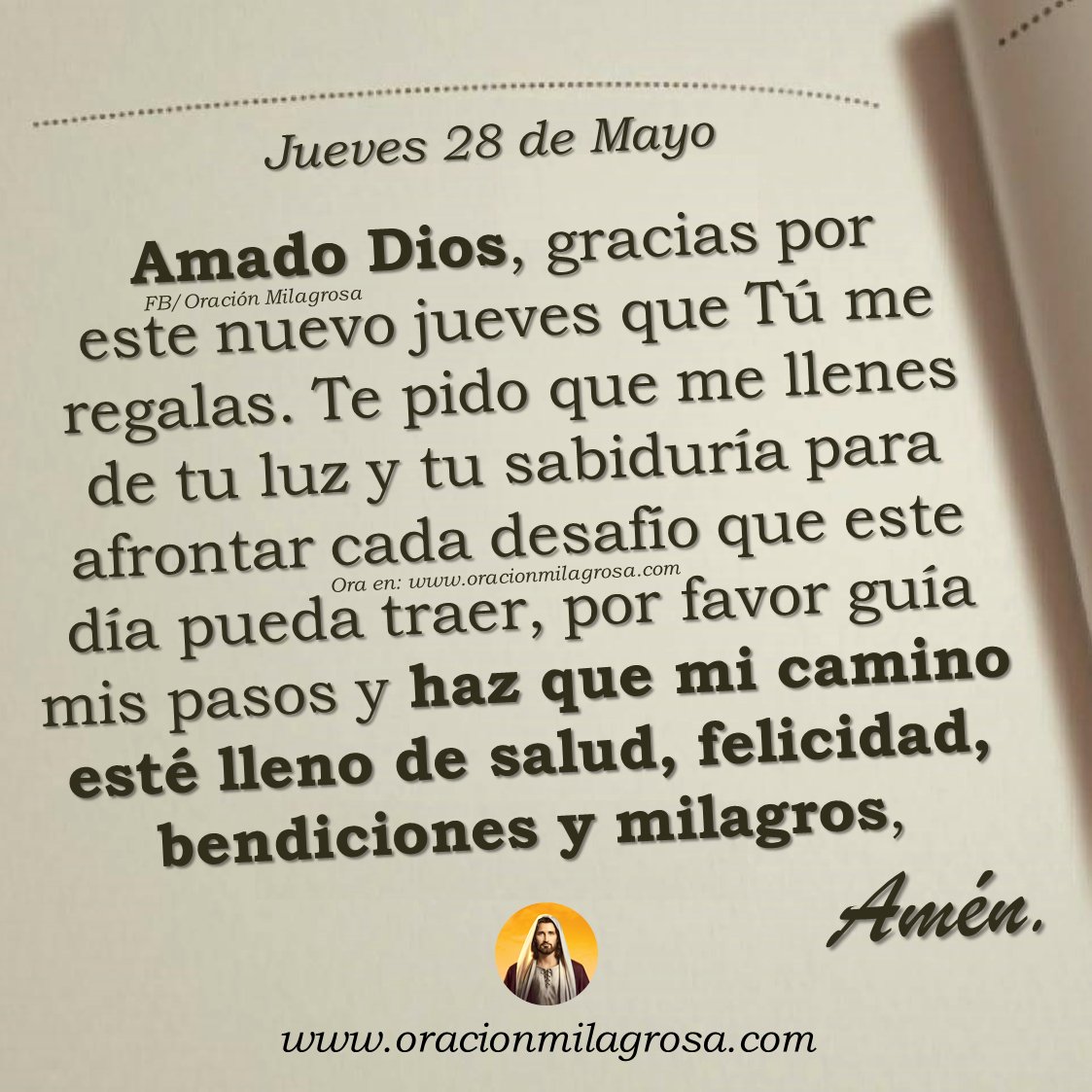 oracion_milagro's tweet photo. Oración para el jueves 28 de mayo de 2026: https://t.co/lurEYgVSJg ✨