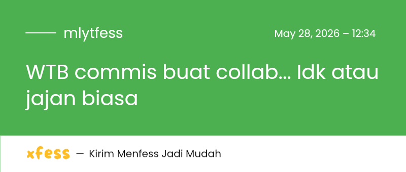 Yumefess🇮🇩 | Send Menfess: Click Link On Bio tweet media