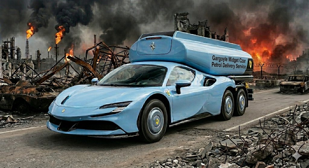 augustcool's tweet photo. @ChrisO_wiki Newly disguised ruzzian petrol tanker spotted on the M-14: https://t.co/WxChVasRGh
