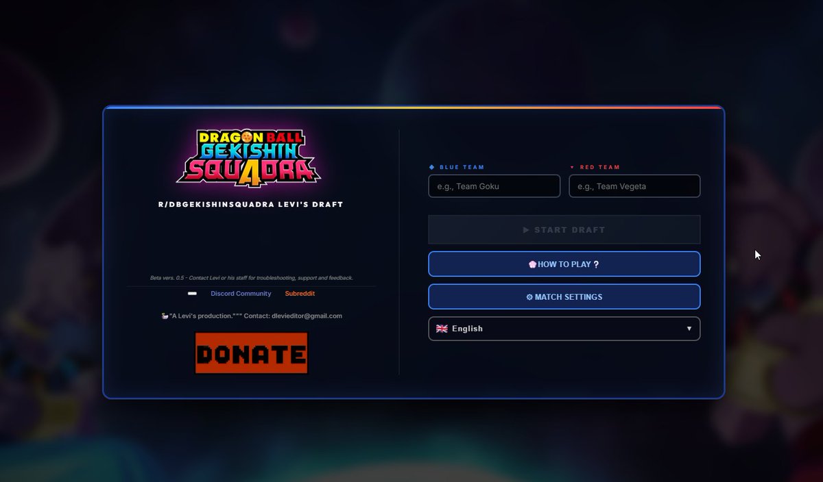 Gohanlevi_'s tweet photo. I built a custom Draft tool website for the Gekishin Squadra community, and it's currently at its final beta stages. 

This Saturday I'm also hosting a tournament that will make use of it. https://t.co/Gvghb8baQl