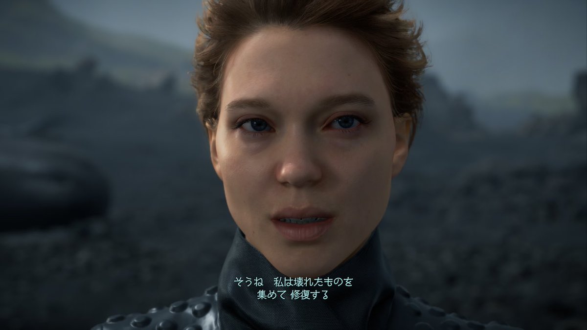 maneromarrone's tweet photo. ワイはアメリでもママーでもロックネでもカイラルアーティストでもなく、完っ全にフラジャイルネキ派なんやけど、同じやついっぱいおるよな？← 
#DeathStranding #DeathStrandingDC #Fragile https://t.co/pM8YuijCCP