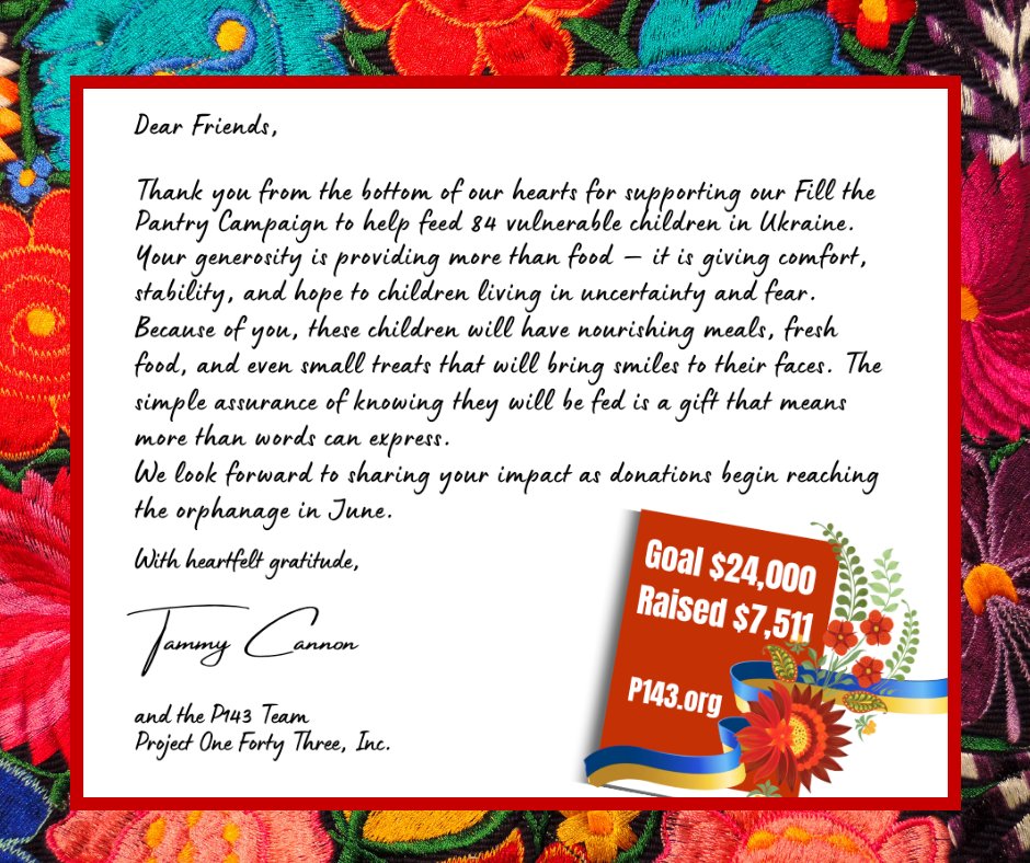 P143Org's tweet photo. Thank you for supporting our “Fill the Pantry” Campaign! Your generosity is helping make a difference. To contribute to this effort, please visit: https://t.co/bo8qwfiSrg https://t.co/UkqlxalnZh