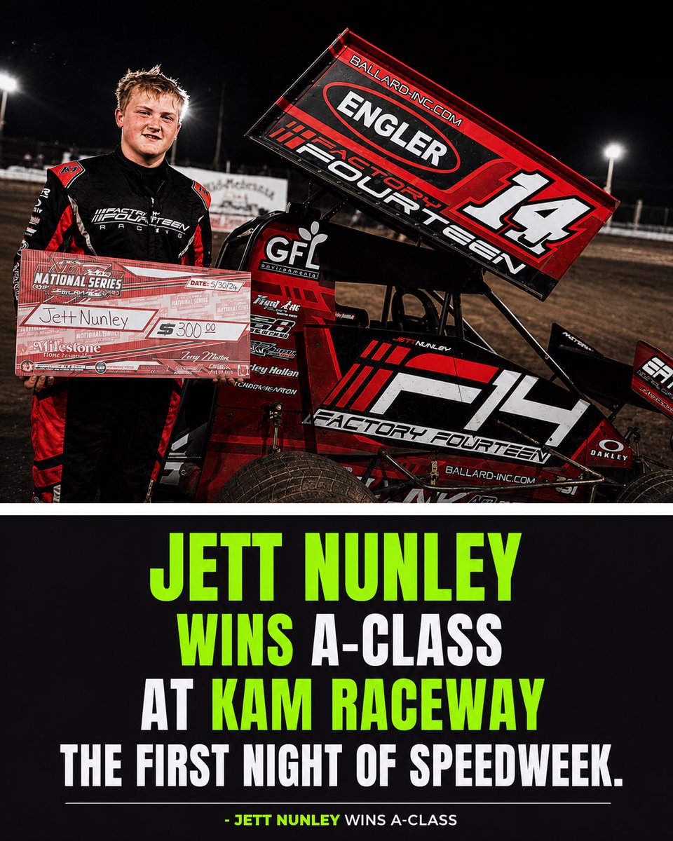 thejrob_19's tweet photo. Congrats @JettNunley  and @Factory14_ https://t.co/Yo2W4JqjLh