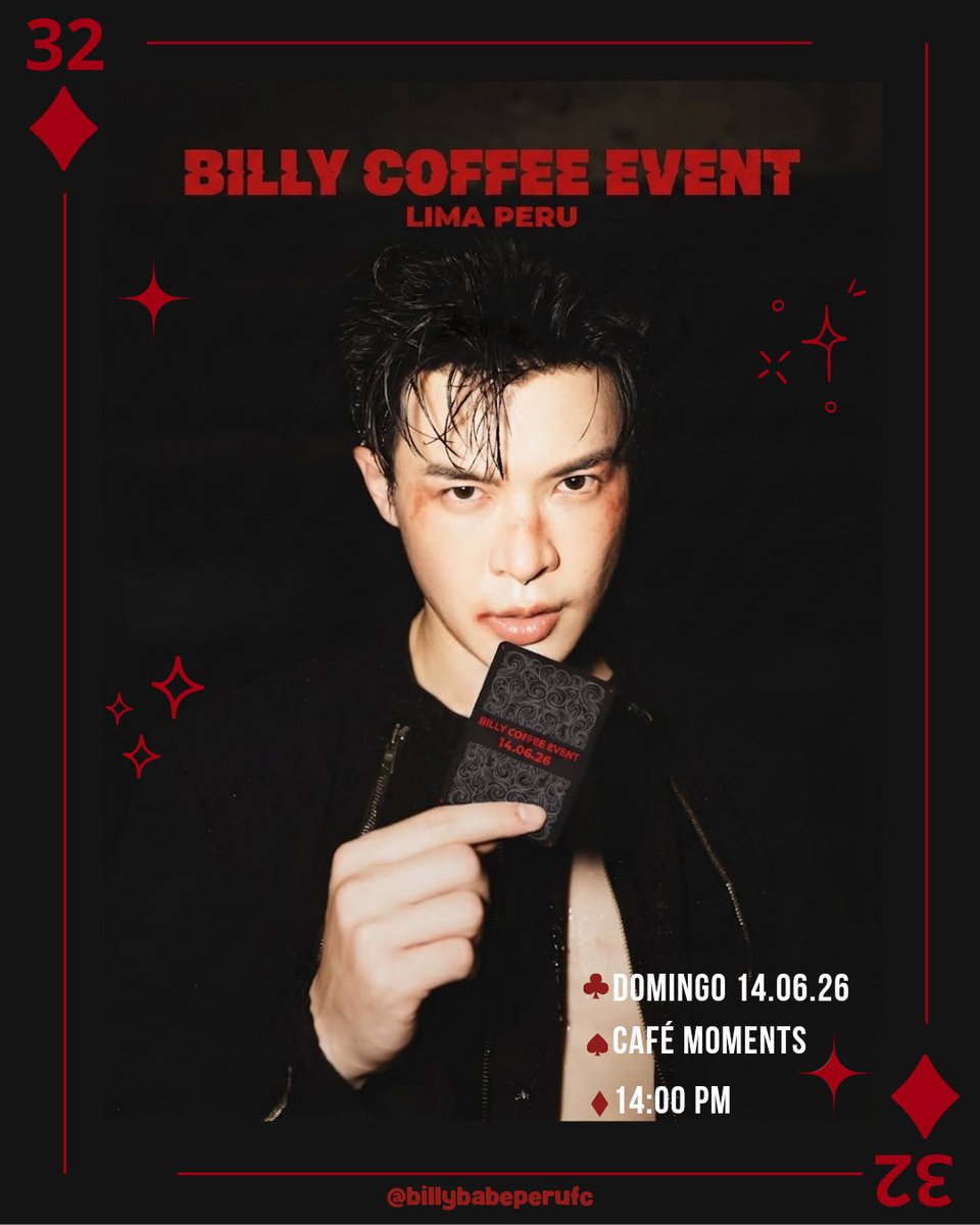 billybabeperufc's tweet photo. ♥️♣️ BILLY COFFEE EVENT ♦️♠️
Los invitamos a celebrar el cumpleaños n °32 de nuestro Billy 🐺♥️ .. Que bello otro año más celebrándolo juntos ✨

Mayor info en nuestro post de IG:

https://t.co/n5wWCECU5y

¡Los Esperamos! 🇵🇪🐺🎂
#bbil1ypn #BACEQUAD
#star1ight #billypatchanon https://t.co/7BPWqRrwDX