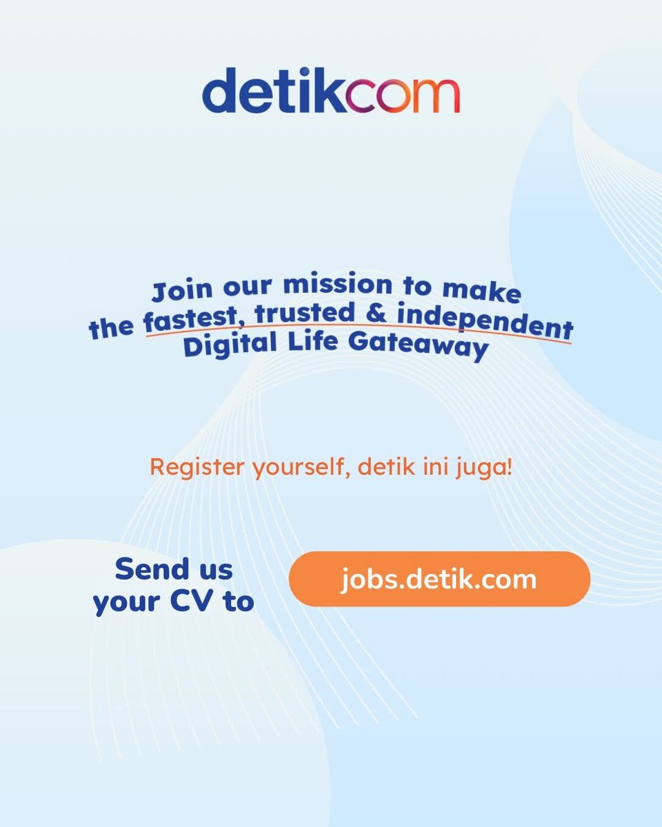 disiniloker's tweet photo. ๐ https://t.co/IA2CIOEp7G
#disinimagang #magang #internship #infomagang #infointernship https://t.co/rJbE6zNXuE