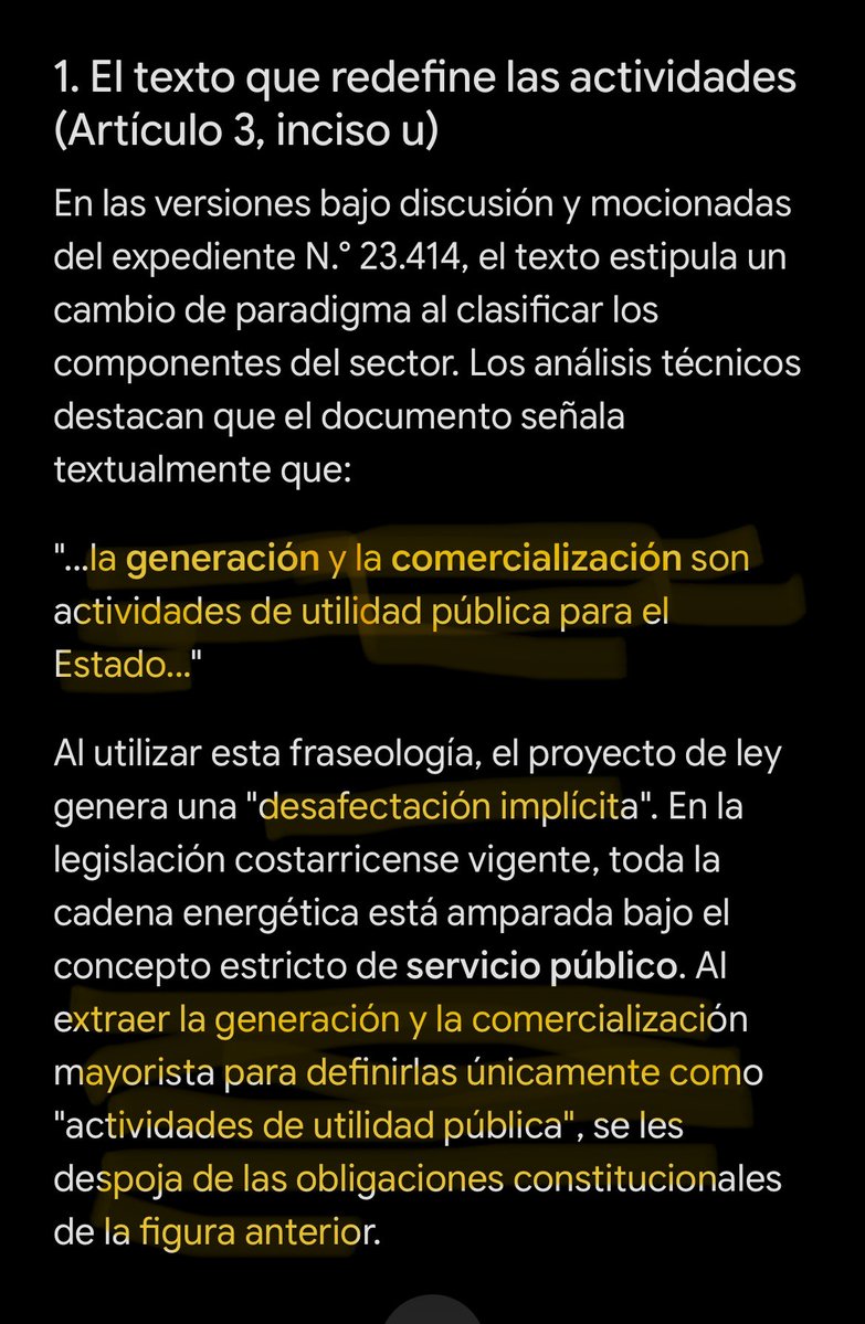 dsmith1713's tweet photo. En el proyecto 23414, Ley Apagón, se le quita la categoría de SERVICIO PÚBLICO a la generación y comercialización, y se les redefine como ACTIVIDADES DE UTILIDAD PÚBLICA.

Con esto ya no tendrían tope para cobrar, como sí lo tienen los servicios públicos.

Cobrarían que gusten. https://t.co/o28512nkGf