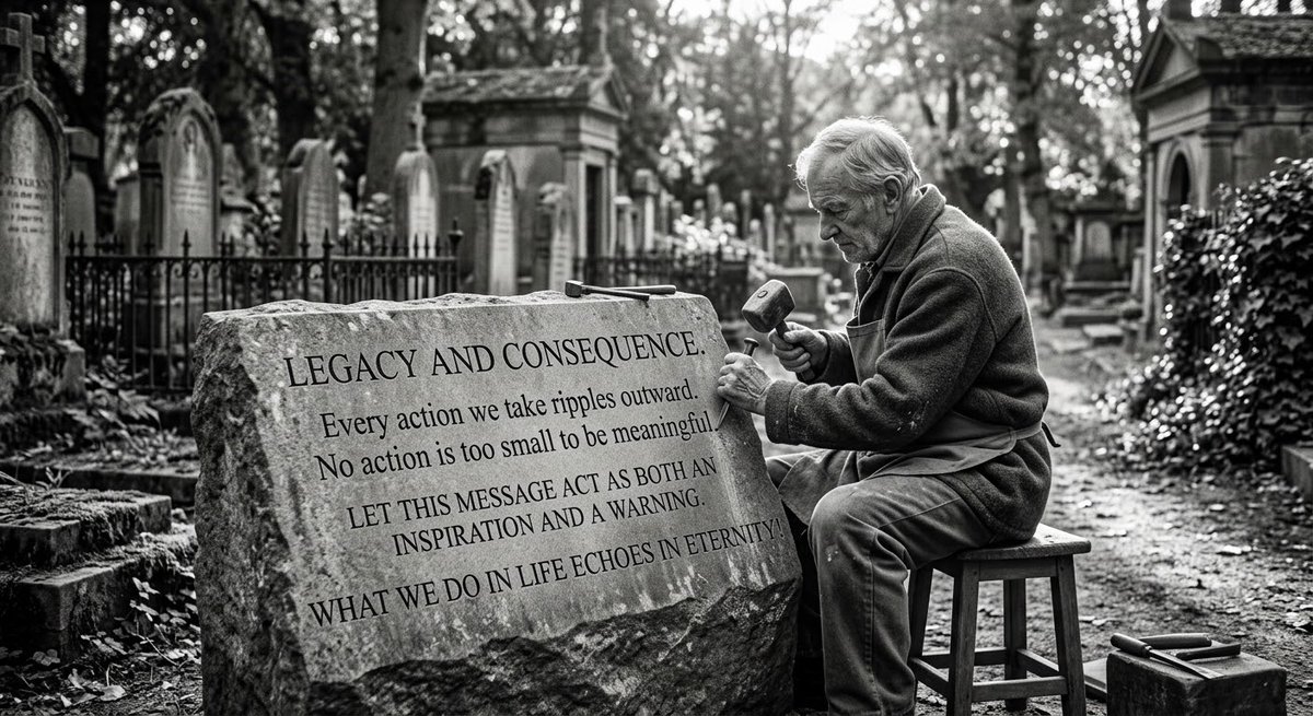 XDPugliese's tweet photo. Legacy and Consequence. Every action we take ripples outward. No action is too small to be meaningful. Let this message act as both an inspiration and a warning. What we do in life echoes in eternity! https://t.co/s6URMu59lr