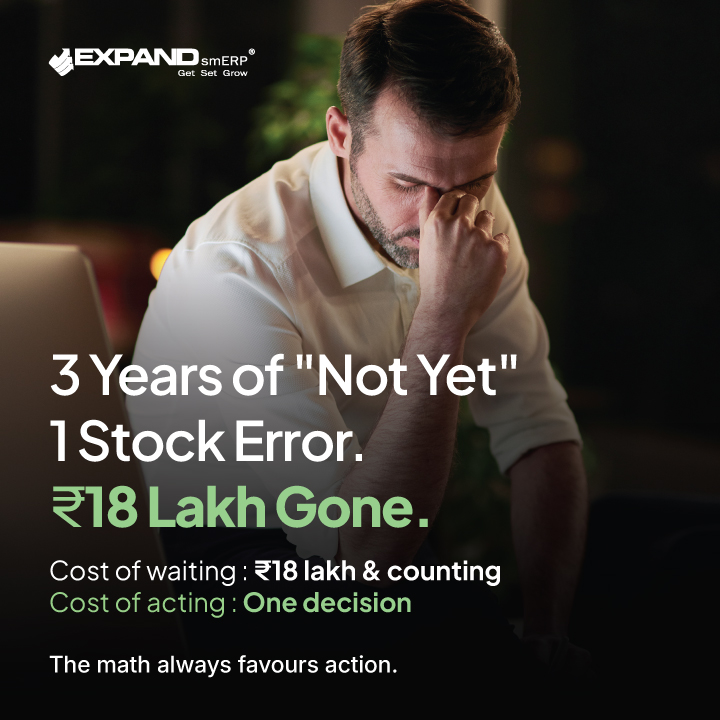 expanderp's tweet photo. For 3 years "we're not ready."
Then one quarter a ₹18 lakh stock error changed everything
That was the moment the decision was made
The cost of waiting was far greater than the cost of acting
Comment "READY" to start your own journey
#CaseStudy #ManufacturingIndia #ExpandsmERP https://t.co/3lG30slbfg