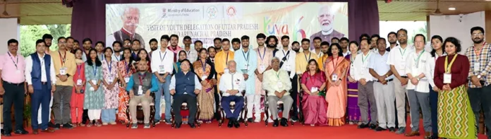 YRiba1's tweet photo. 𝗬𝗢𝗨𝗧𝗛 • 𝗨𝗡𝗜𝗧𝗬 • 𝗜𝗡𝗦𝗣𝗜𝗥𝗘
Governor K.T. Parnaik urges youth to be ambassadors of national unity, break stereotypes & regional barriers through empathy, interaction & mutual appreciation.
#EkBharatShreshthaBharat #YuvaSangam #YouthLeadership #NationalUnity #NERIST https://t.co/9Xdq86JZww