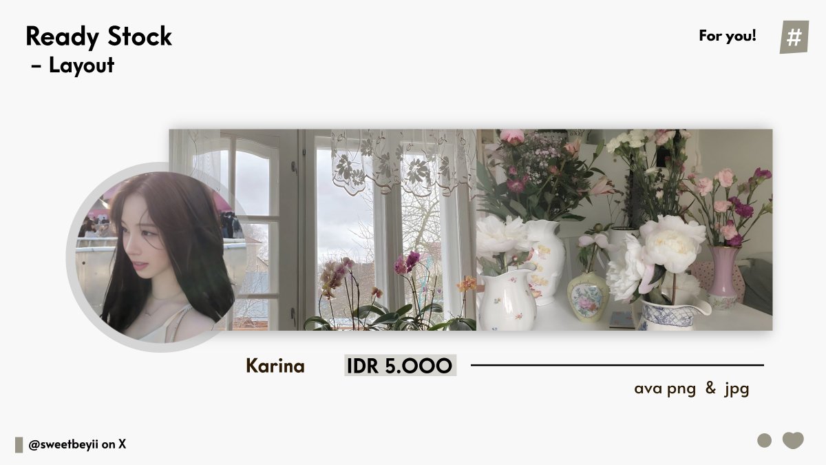 sweetbeyii's tweet photo. halo!  chica  bawa  6  layout  ready stock  moodboard basic  karina aespa  pricinya 5,000 — 7,500 IDR  <  ava png + jpg  >  #bealanja https://t.co/Wn8GMH9CxC